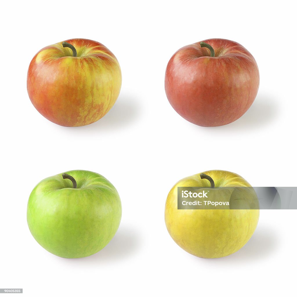 4 사과들 - 로열티 프리 0명 스톡 사진