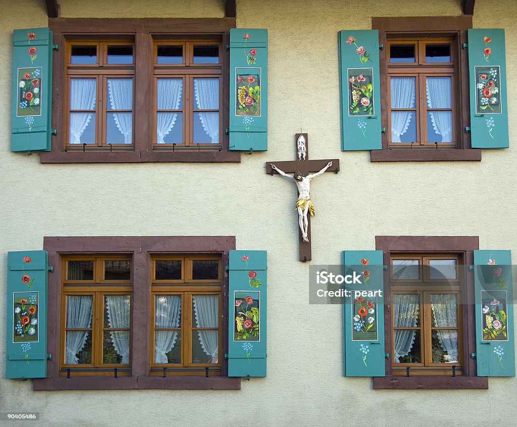 Pintado shutters - Foto de stock de Alemanha royalty-free