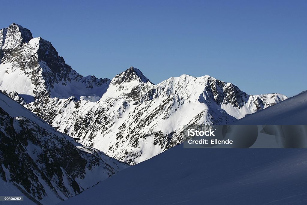 Niebieski i biały zimowy krajobraz - Zbiór zdjęć royalty-free (Austria)