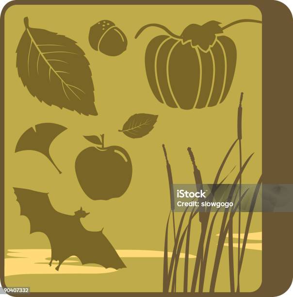 Den Herbst Stock Vektor Art und mehr Bilder von Apfel - Apfel, Beige, Blatt - Pflanzenbestandteile