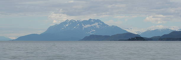 alaskan mountain stock photo