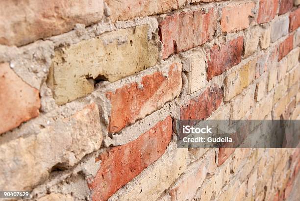 Brickwall Stock Photo - Download Image Now - Abstract, Aging Process, Angle