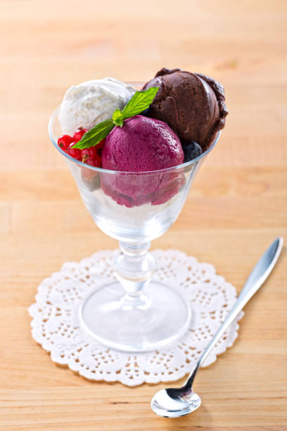 istock Ice Cream With Chocolate, Cherry and Vanilla 904083374