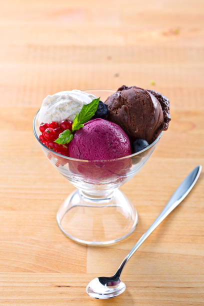 istock Ice Cream With Chocolate, Cherry and Vanilla 904083716