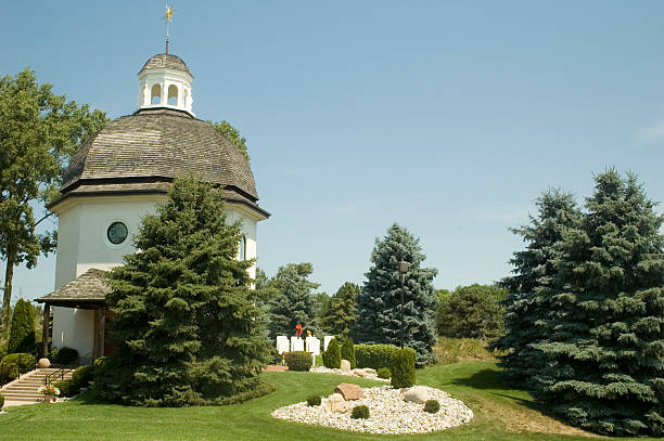 istock Church with Nature Landscape 90408376