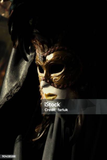 Venetian Mask Stock Photo - Download Image Now - Gold Colored, Mask - Disguise, Carnival - Celebration Event