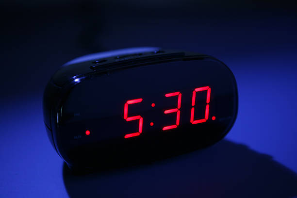 Alarm clock at night  alarm clock stock pictures, royalty-free photos & images