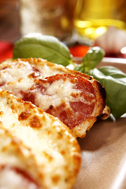 istock Toast with salami and cheese 90409558