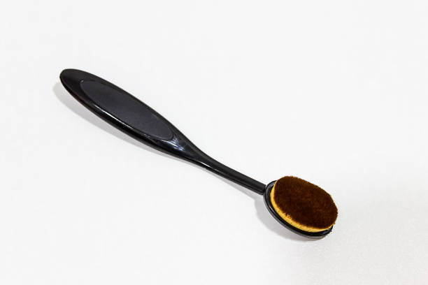istock Brush for a make-up close-up isolated on white background. 904097072