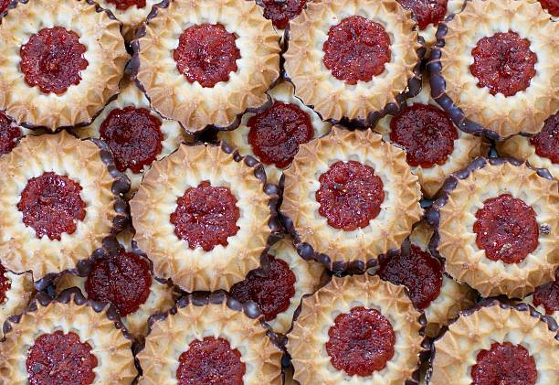 Cookies con mermelada - foto de stock