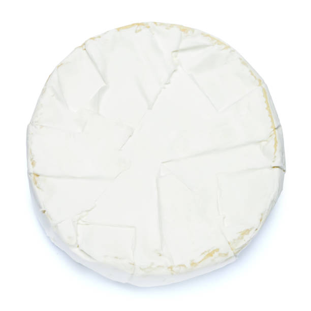 istock Round brie or camambert cheese on a white background 904105446