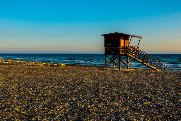 istock Baywatch tower on the beach 904107010