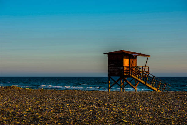 istock Baywatch tower on the beach 904109758