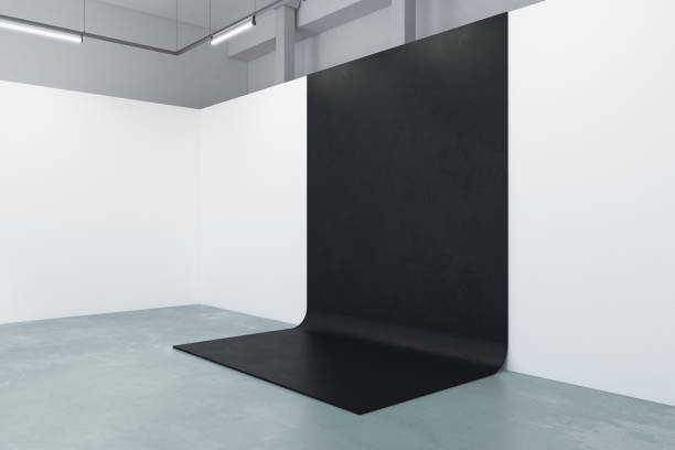 istock Contemporary gallery with blank banner 904115408