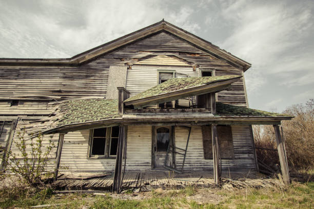 Abandoned uninhabitable house at Ahiaruhe, Wairarapa