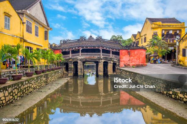 Japanese Covered Bridge Also Called Lai Vien Kieu Stock Photo - Download Image Now - Hoi An, Bridge - Built Structure, Vietnam