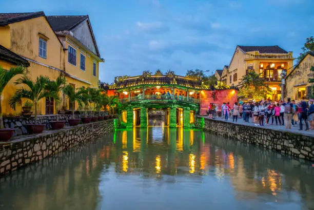 Photo of Japanese Covered Bridge, also called Lai Vien Kieu