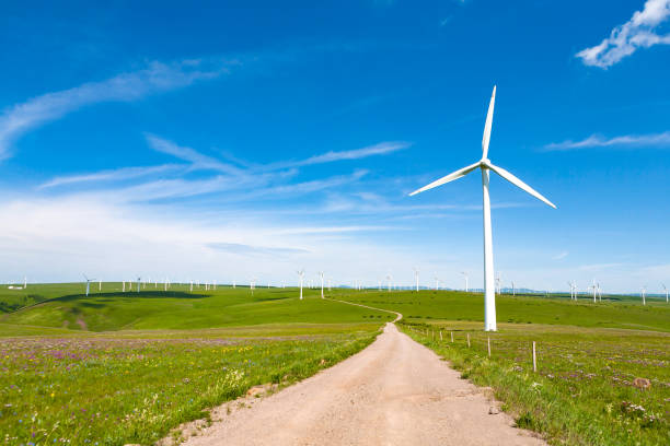 istock wind power station in the country 904143096