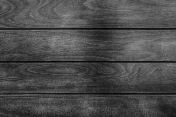 istock Monochrome Wooden texture, empty wood background, cracked surface 904166916