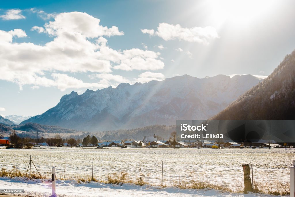 überwintern sie Königssee Bayern Alpen - Lizenzfrei Alpen Stock-Foto