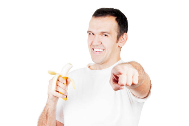 istock Man eat healthy food 904183058