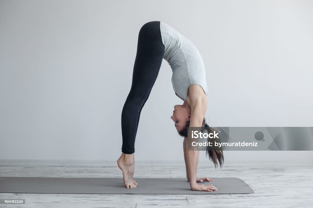 Ready for handstand pose Yoga Stock Photo