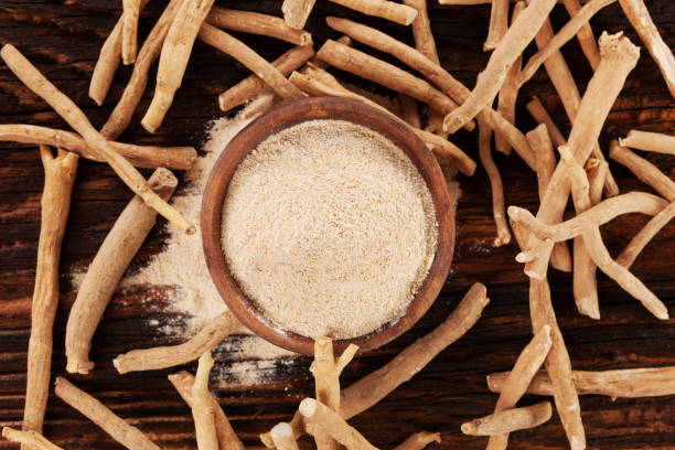 istock Ashwagandha roots and powder 904196304