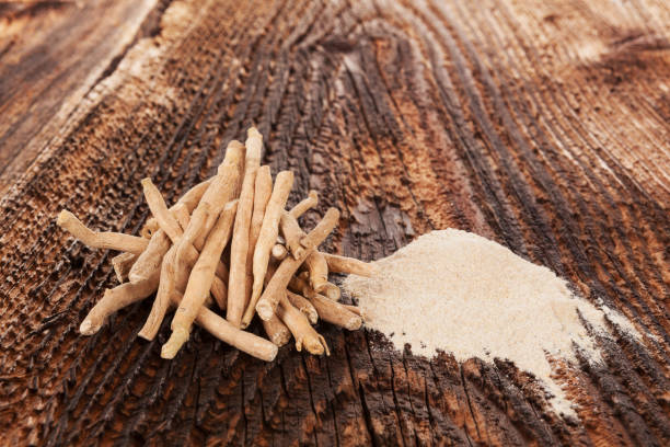 istock Ashwagandha roots and powder. 904196312