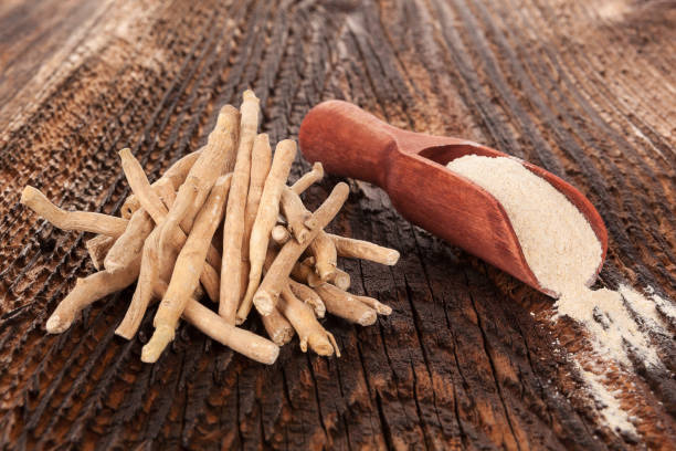 istock Ashwagandha roots and powder. 904196338