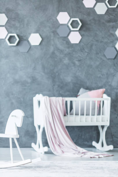 istock Close-up of white cradle 904197012
