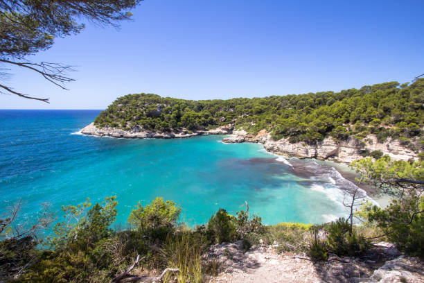 istock Panorama view of Cala Mitjana, Menorca, Spain 904207800