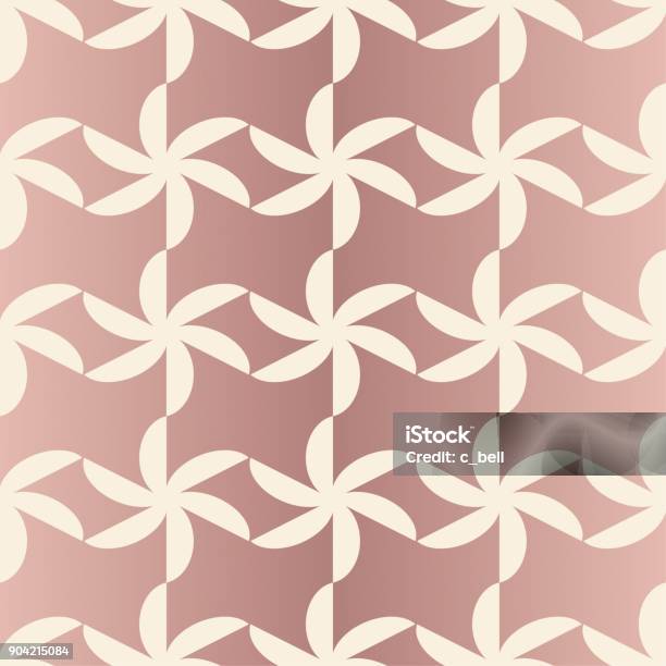 Geometric Bunga Pola Bunga Geometris Ilustrasi Vektor Mulus Ilustrasi Stok - Unduh ...