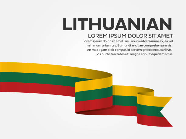 ilustrações, clipart, desenhos animados e ícones de fundo da bandeira lituana - bandeira da lituânia