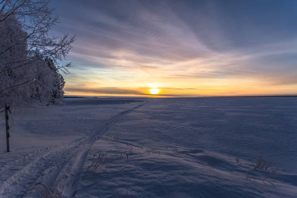 istock Winter landscape from Sotkamo, Finland. 904221004