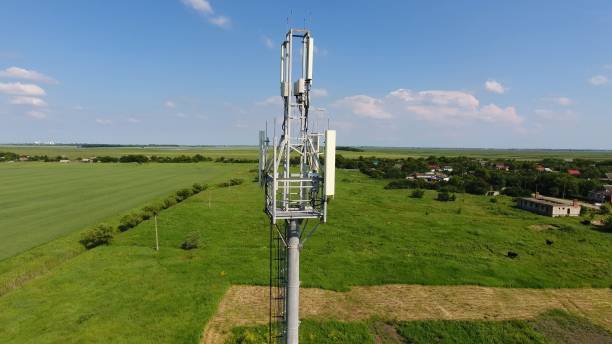 istock Cellular tower. Equipment for relaying cellular and mobile signal 904225590
