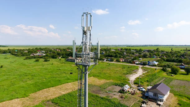 istock Cellular tower. Equipment for relaying cellular and mobile signal 904225610
