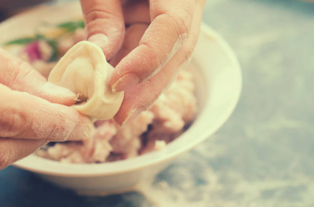 istock The process of making delicious home-made dumplings with meat. 904234832