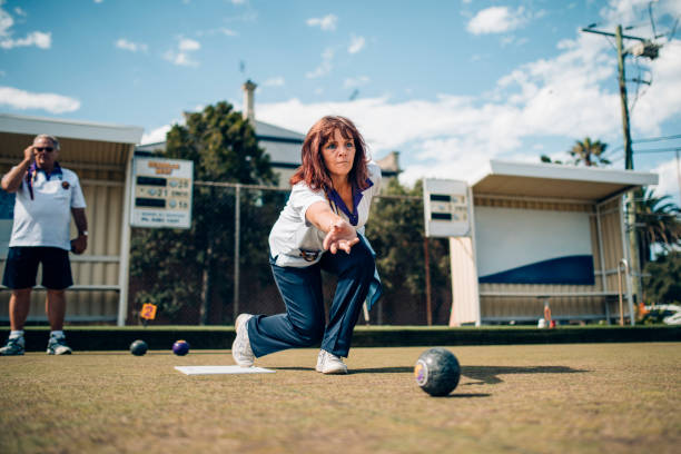 istock Mature Woman Playing Bowls 904234854