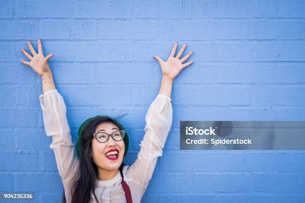 Quirky Asian Young Woman Stock Photo - Download Image Now - Eccentric, Offbeat, Women