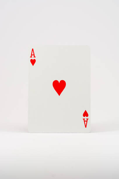 istock Playing card (white background) - ace of hearts 904246192
