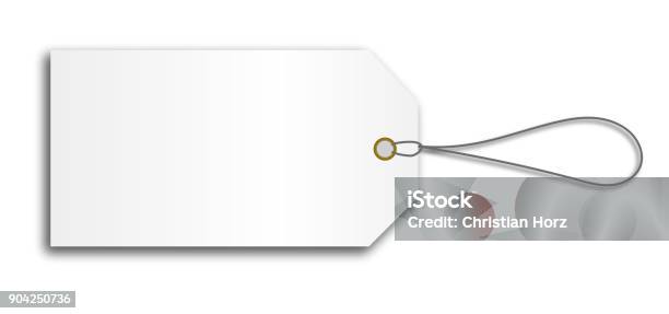 Blank Cardboard Price Tag Lable With String Stock Illustration - Download Image Now - Price Tag, Label, Labeling