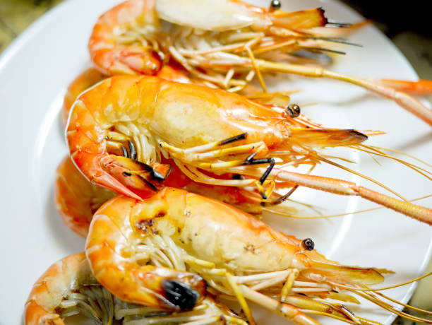 istock Grilled giant river prawns or giant freshwater prawns 904272292