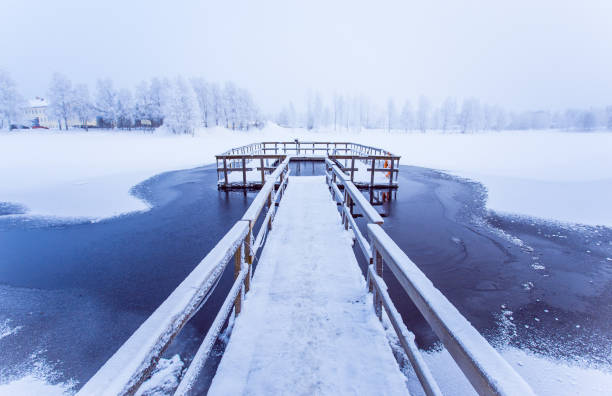 istock Ice swimming place from Sotkamo, Finland. 904284572