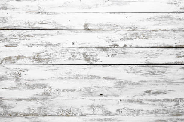 istock Shabby white wooden surface. Wood Texture Background 904291278