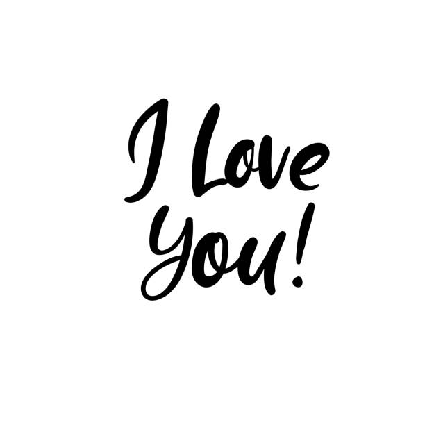 istock I love you. Valentines Day Hand Lettering Card. Modern Calligraphy. Vector Illustration 904301398