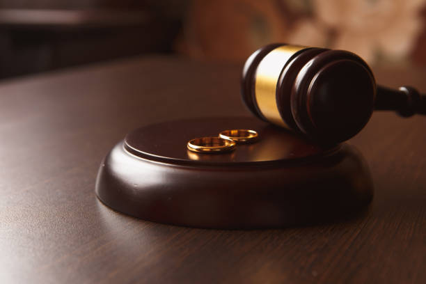 istock Judge gavel deciding on marriage divorce 904311900