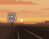 istock Route 66 and Sunset Scene 904321150