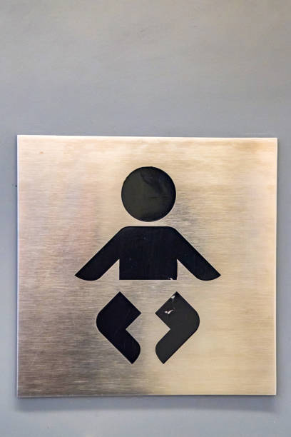 istock Baby changing sign close up 904324632