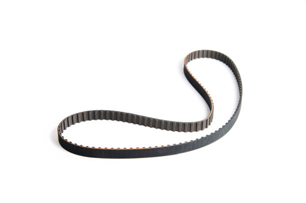 istock Black new timing belt for gasoline engine 904328138