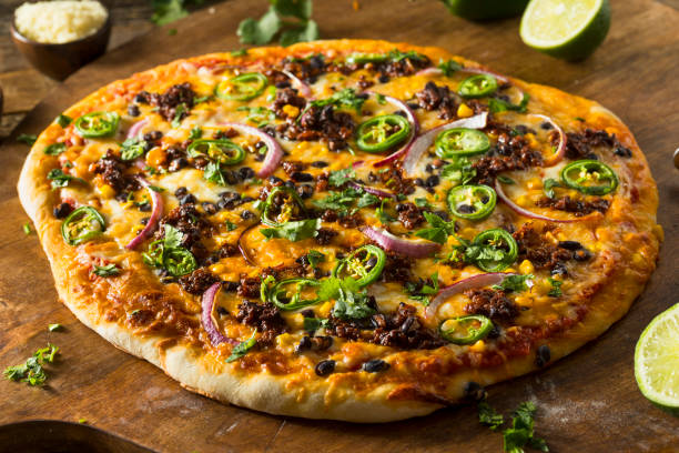 istock Homemade Spicy Mexican Taco PIzza 904333102